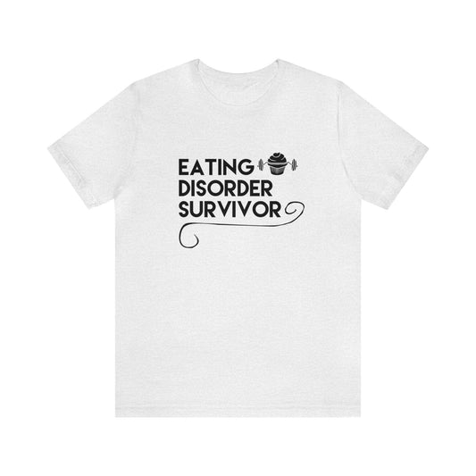 Eating Disorder Survivor Cupcake Barbell Tee